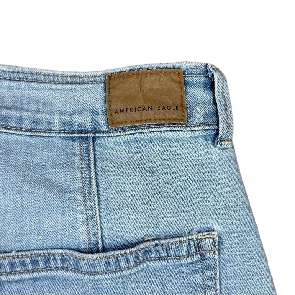 AMERICAN EAGLE: Women's Light Blue High-Waisted A-Line Denim Skirt -Size 4 - Picture 6 of 11